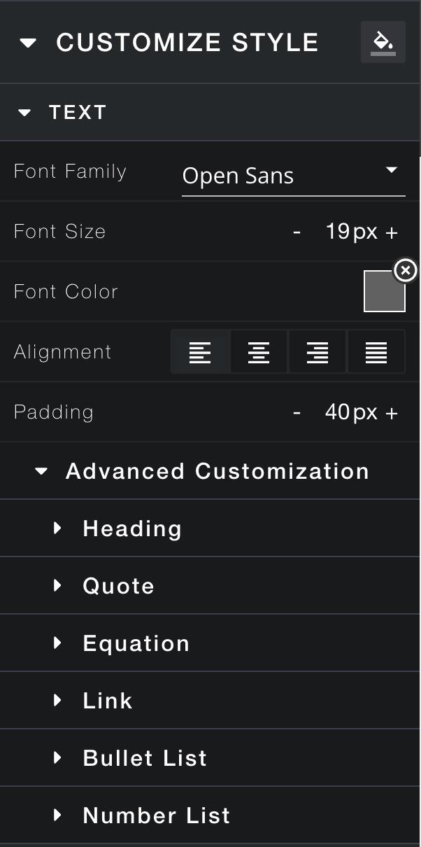 Digication Stylizing Content.png