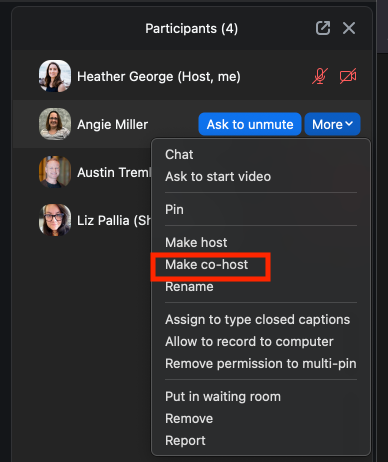 Make a co-host