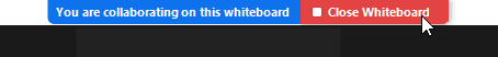 close whiteboard button